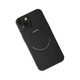 Newface iPhone 14 Plus Jack Magneticsafe Lens Silikon Siyah Kılıf