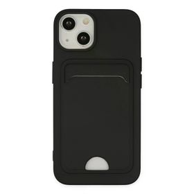 Newface iPhone 14 Plus Kelvin Kartvizitli Silikon Siyah Kılıf
