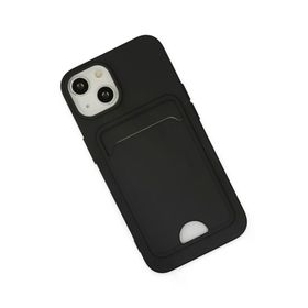 Newface iPhone 14 Plus Kelvin Kartvizitli Silikon Siyah Kılıf