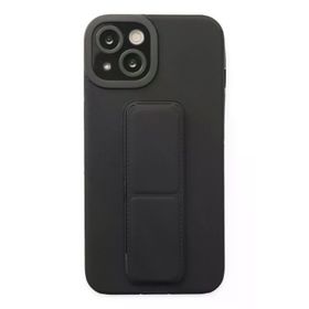 Newface iPhone 14 Plus Mega Standlı Silikon Siyah Kılıf