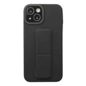 Newface iPhone 14 Plus Mega Standlı Silikon Siyah Kılıf