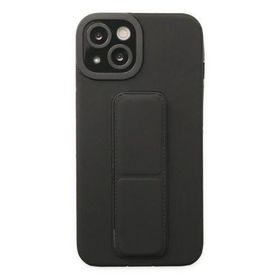Newface iPhone 14 Plus Mega Standlı Silikon Siyah Kılıf