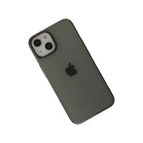 Newface iPhone 14 Plus Pc Sert Şeffaf Kapak Siyah Kılıf