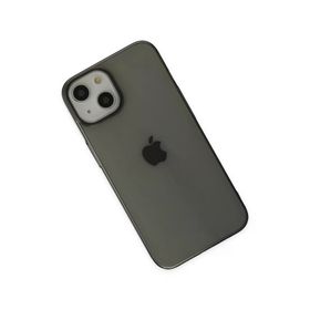 Newface iPhone 14 Plus Pc Sert Şeffaf Kapak Siyah Kılıf