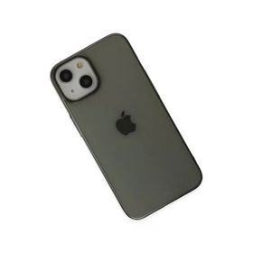 Newface iPhone 14 Plus Pc Sert Şeffaf Kapak Siyah Kılıf