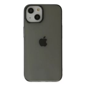 Newface iPhone 14 Plus Pc Sert Şeffaf Kapak Siyah Kılıf
