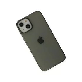 Newface iPhone 14 Plus Pc Sert Şeffaf Kapak Siyah Kılıf