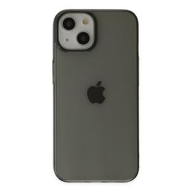 Newface iPhone 14 Plus Pc Sert Şeffaf Kapak Siyah Kılıf