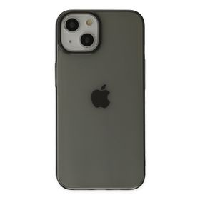 Newface iPhone 14 Plus Pc Sert Şeffaf Kapak Siyah Kılıf