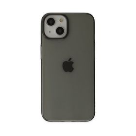 Newface iPhone 14 Plus Pc Sert Şeffaf Kapak Siyah Kılıf