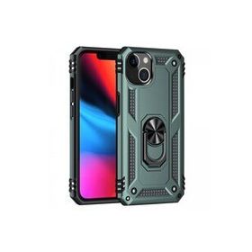 Newface iPhone 14 Plus Sofya Yüzüklü Silikon Kapak Yeşil Kılıf
