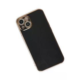 Newface iPhone 14 Plus Volet Silikon Siyah Cep Telefonu Kılıfı