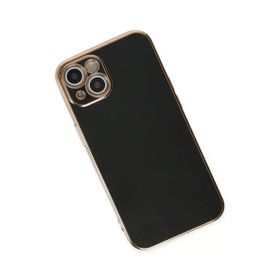 Newface iPhone 14 Plus Volet Silikon Siyah Cep Telefonu Kılıfı