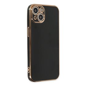 Newface iPhone 14 Plus Volet Silikon Siyah Cep Telefonu Kılıfı