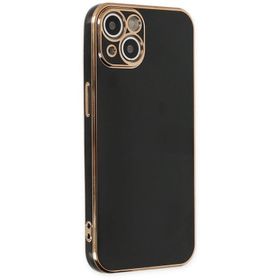Newface iPhone 14 Plus Volet Silikon Siyah Cep Telefonu Kılıfı