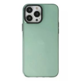 Newface iPhone 14 Pro Anka PC Sert Metal Kapak Yeşil Cep Telefonu Kılıfı