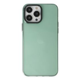 Newface iPhone 14 Pro Anka PC Sert Metal Kapak Yeşil Cep Telefonu Kılıfı