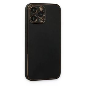 Newface iPhone 14 Pro Coco Deri Silikon Kapak Siyah Kılıf