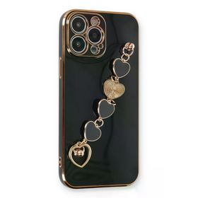 Newface iPhone 14 Pro Esila Silikon Siyah Cep Telefonu Kılıfı