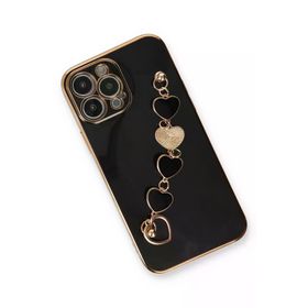 Newface iPhone 14 Pro Esila Silikon Siyah Cep Telefonu Kılıfı