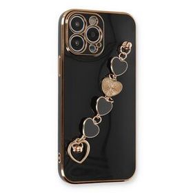 Newface iPhone 14 Pro Esila Silikon Siyah Cep Telefonu Kılıfı