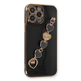 Newface iPhone 14 Pro Esila Silikon Siyah Cep Telefonu Kılıfı