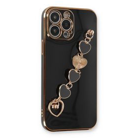 Newface iPhone 14 Pro Esila Silikon Siyah Cep Telefonu Kılıfı