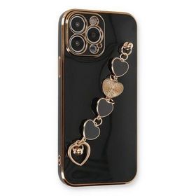 Newface iPhone 14 Pro Esila Silikon Siyah Cep Telefonu Kılıfı