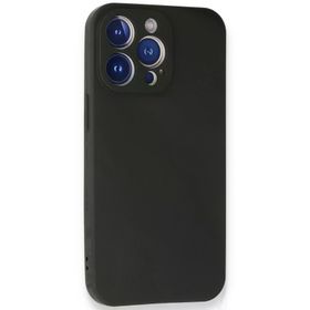 Newface iPhone 14 Pro First Silikon Siyah Cep Telefonu Kılıfı