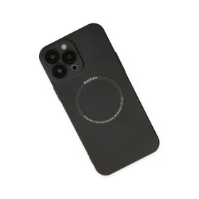 Newface iPhone 14 Pro Jack Magneticsafe Lens Silikon Siyah Kılıf