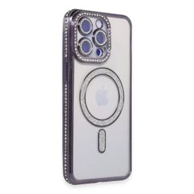 Newface iPhone 14 Pro Joke Simli Magneticsafe Derin Mor Kılıf