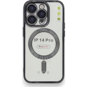 Newface iPhone 14 Pro Kross Magsafe Black Silikon Telefon Kılıfı