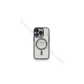 Newface iPhone 14 Pro Kross Magsafe Black Silikon Telefon Kılıfı