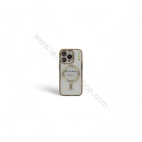 Newface iPhone 14 Pro Kross Magsafe Gold Silikon Telefon Kılıfı
