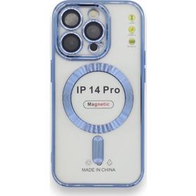 Newface iPhone 14 Pro Kross Magsafe Sierra Blue Silikon Telefon Kılıfı