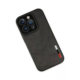 Newface iPhone 14 Pro Loop Deri Silikon Siyah Kılıf