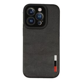 Newface iPhone 14 Pro Loop Deri Silikon Siyah Kılıf