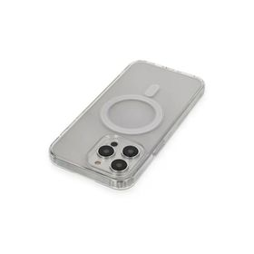 Newface iPhone 14 Pro Matte Şeffaf Magneticsafe Şeffaf Cep Telefonu Kılıfı