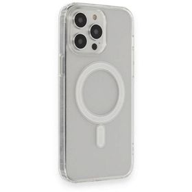 Newface iPhone 14 Pro Matte Şeffaf Magneticsafe Şeffaf Cep Telefonu Kılıfı