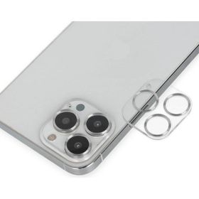 Newface iPhone 14 Pro Max Band Metal Gümüş Kamera Lens