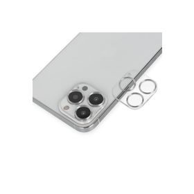 Newface iPhone 14 Pro Max Band Metal Gümüş Kamera Lens