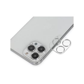 Newface iPhone 14 Pro Max Band Metal Gümüş Kamera Lens