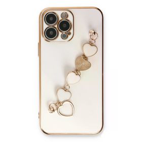 Newface iPhone 14 Pro Max Esila Silikon Beyaz Cep Telefonu Kılıfı