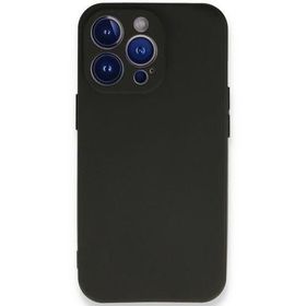 Newface iPhone 14 Pro Max First Silikon Siyah Cep Telefonu Kılıfı