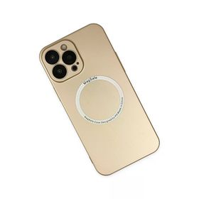 Newface iPhone 14 Pro Max Jack Magneticsafe Lens Silikon Gold Kılıf