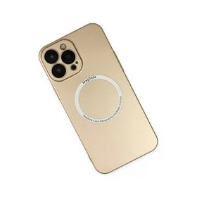 Newface iPhone 14 Pro Max Jack Magneticsafe Lens Silikon Gold Kılıf