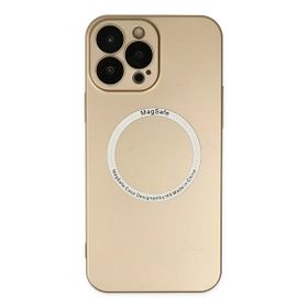 Newface iPhone 14 Pro Max Jack Magneticsafe Lens Silikon Gold Kılıf