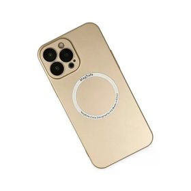 Newface iPhone 14 Pro Max Jack Magneticsafe Lens Silikon Gold Kılıf