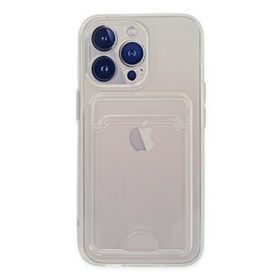 Newface iPhone 14 Pro Max Kart Şeffaf Silikon Şeffaf Cep Telefonu Kılıfı