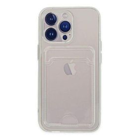 Newface iPhone 14 Pro Max Kart Şeffaf Silikon Şeffaf Cep Telefonu Kılıfı